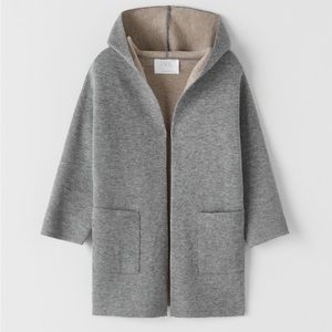ZARA DOUBLE FACED KNIT COAT